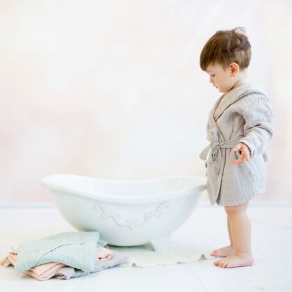 baby bademantel bio