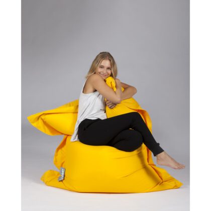sitzsack vieux jaune sit on it