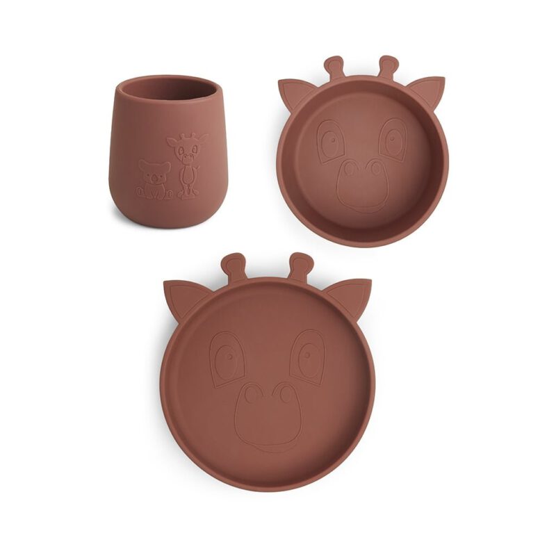 judi silikon geschirrset giraffe 3er